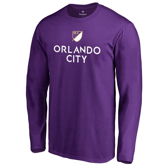 Men's Purple Orlando City SC Shielded Long Sleeve T-Shirt