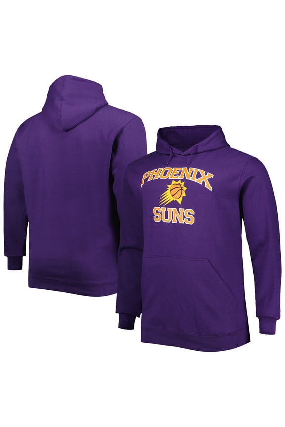Men's Purple Phoenix Suns Big & Tall Heart & Soul Pullover Hoodie