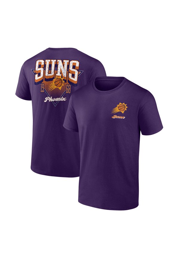 Men's Logo Athletic Purple Phoenix Suns Never Over T-Shirt