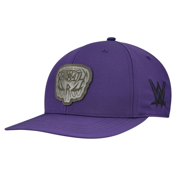 Men's Purple Rhea Ripley WWE THIS IS MY BRUTALITY Leather Patch Back 9 Snapback Hat