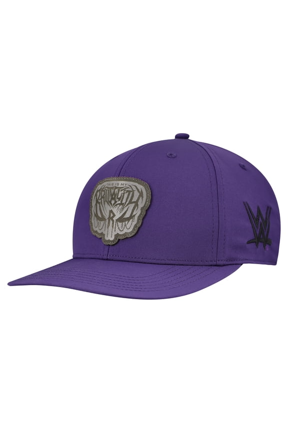 Men's Purple Rhea Ripley WWE THIS IS MY BRUTALITY Leather Patch Back 9 Snapback Hat