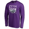 thumbnail image 1 of Men's Purple Sacramento Kings Splatter Logo Long Sleeve T-Shirt, 1 of 3