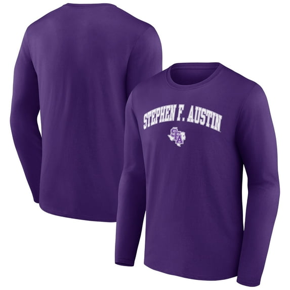 Men's Purple Stephen F Austin Lumberjacks Campus Long Sleeve T-Shirt
