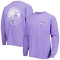 thumbnail image 1 of Men's Purple TCU Horned Frogs Circle Campus Scene Long Sleeve T-Shirt, 1 of 3