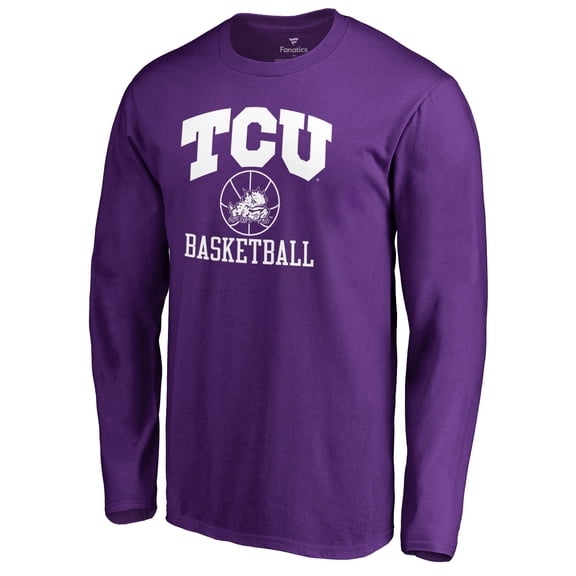 Men's Purple TCU Horned Frogs In Bounds Long Sleeve T-Shirt