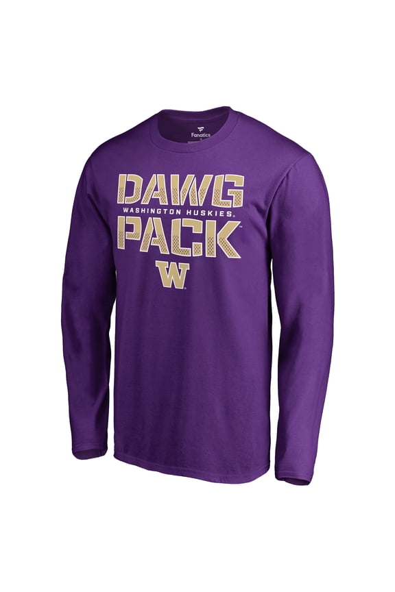 Men's Purple Washington Huskies Hometown Collection Dawg Pack Long Sleeve T-Shirt