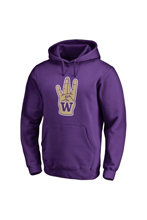 Men's Purple Washington Huskies Primary Hometown Collection Pullover Hoodie
