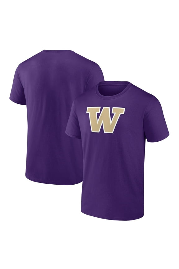 Men's Purple Washington Huskies Primary Logo T-Shirt
