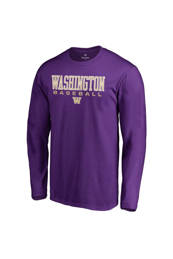 Men's Purple Washington Huskies Team Unity Baseball Long Sleeve T-Shirt