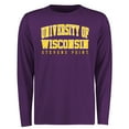 thumbnail image 1 of Men's Purple Wisconsin-Stevens Point Pointers Everyday Long Sleeve T-Shirt, 1 of 2