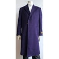 thumbnail image 1 of Men's Purple Wool Blend Full Length Overcoat Alberto Nardoni Coat-44, 1 of 1