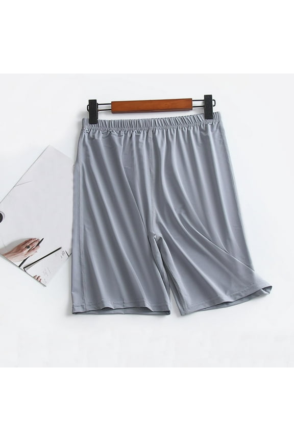 Men's Pyjama Shorts Bottoms Ultra Soft Modal Lounge Wear Shorts with Pockets Gray XXL