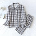 thumbnail image 1 of Men's Pyjamas Sets, Cotton Men's Loungewear Set, Breathable and Comfortable Comfortable Sleepwear Pjs Set Gray L, 1 of 3