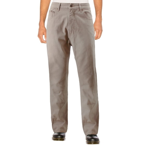 Men's Quality Cotton Denim Comfort Fit Casual Straight Leg Work Jean Pants (Khaki, 40W x 30L)