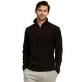 thumbnail image 1 of Men's Quarter Zip Polar Fleece Pullover Sweatshirt, Black 2XL, 1 Count, 1 Pack, 1 of 7