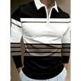 thumbnail image 1 of Men's Quarter Zip Polo Shirts Short Sleeve Casual Ribbed Knitted Golf Shirt Summer Beach Slim Fit Tops White XL, 1 of 6