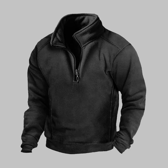 Men's Quarter Zip Pullover Long Sleeve Golf Hiking Running Athletic Shirts Lightweight Workout Sweatshirt
