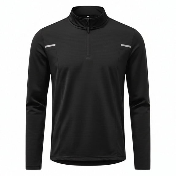 Men's Quarter Zip Pullover Long Sleeve Golf Shirts UV Protection Quick Dry Sweatshirts for Golf Fishing Athletic