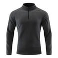 thumbnail image 1 of Men's Quarter Zip Pullover Long Sleeve Sweatshirt Quarter Zip Pullover Premium Fleece Lined Heather Long Sleeve Golf Shirts Midweight 1/4 Half Zip Sweatshirts Winter Fleece Lined Thermal Pullover, 1 of 6
