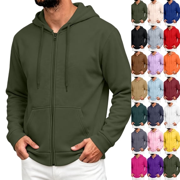 Men's Quarter Zip Pullover Quilted Sweatshirt | Casual Hooded Jacket , Llightweight Cotton Zipper, Versatile Drawstring Hood,Fall Fashion Streetwear, Gym, Outdoor Jacket Army Green 2XL