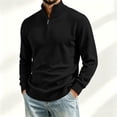 thumbnail image 1 of Men's Quarter Zip Sweater Mock Neck Soft Cotton Casual Pullover, 1 of 6