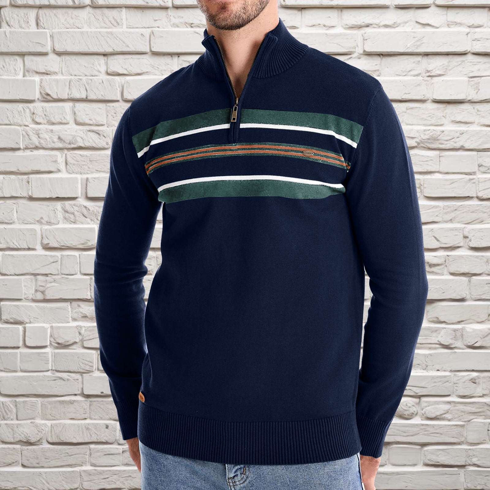 Men-s-Quarter-Zip-Up-Sweater-
