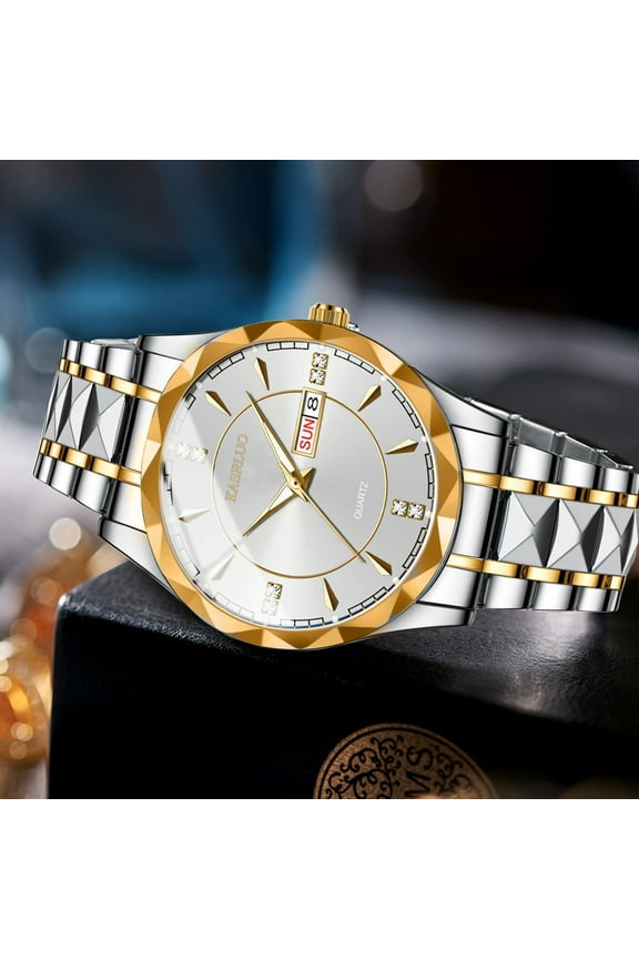 Men’s Quartz Sports Watch | Stainless Steel Case | Casual Leather Belt | Business & Outdoor Wristwatch for Men | Modern Sleek Design | Lightweight | Black or Gray | 1pc | 20x10x5cm