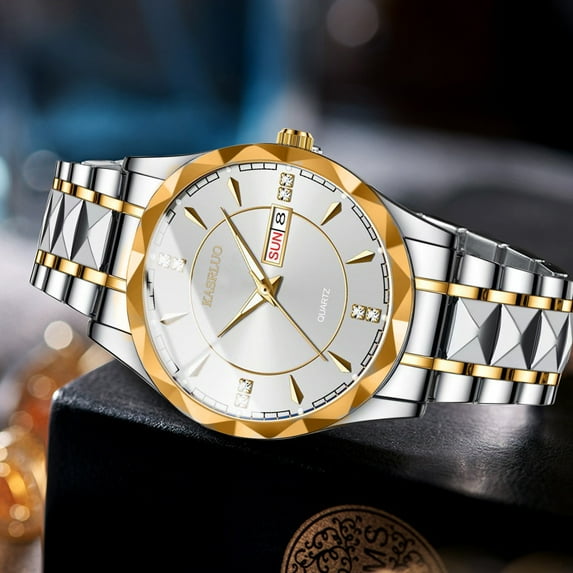 Men's Quartz Sports Watch with Casual Leather Strap, Business Outdoor Waterproof Wrist Watch, Stylish and Comfortable Timepiece for Everyday Wear