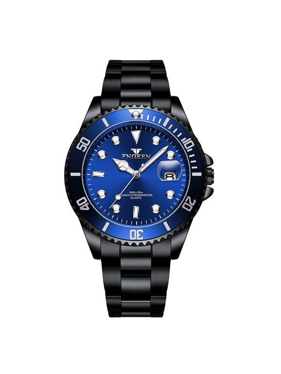 Men's Quartz Sports Wind Fine Steel Belt Calendar Watch Foreign Trade New Watch