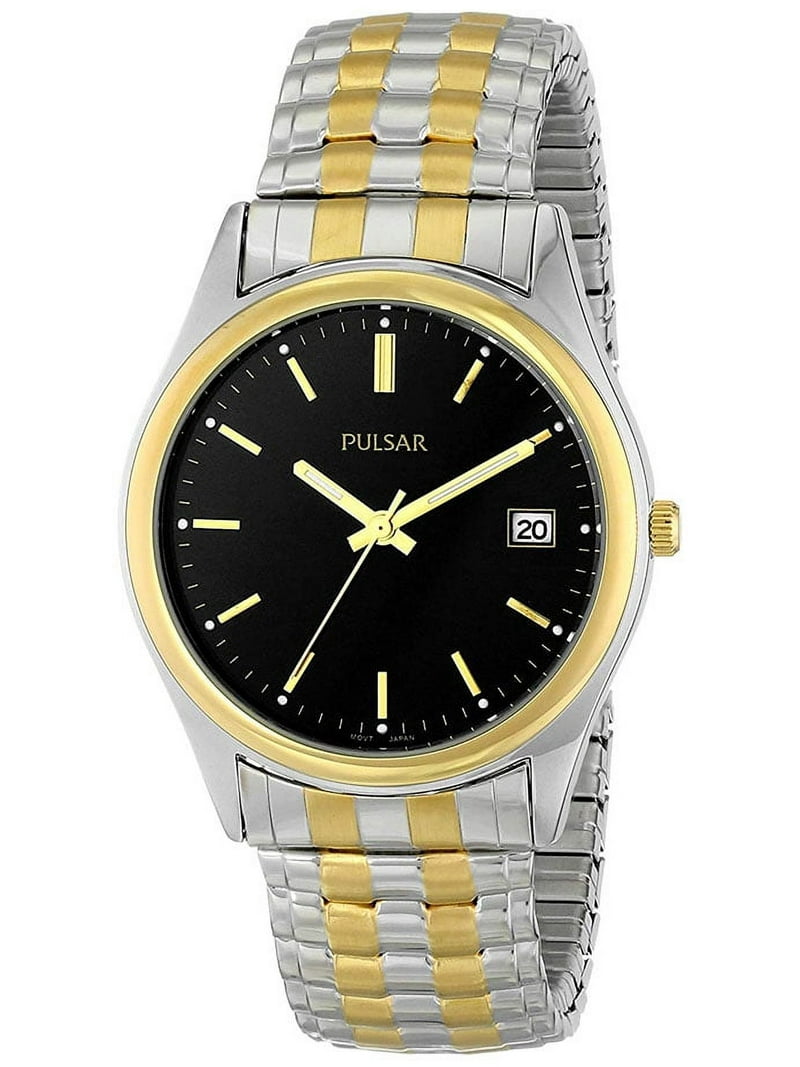 Men's Quartz Two Tone Stainless Steel Expansion Watch PXH428