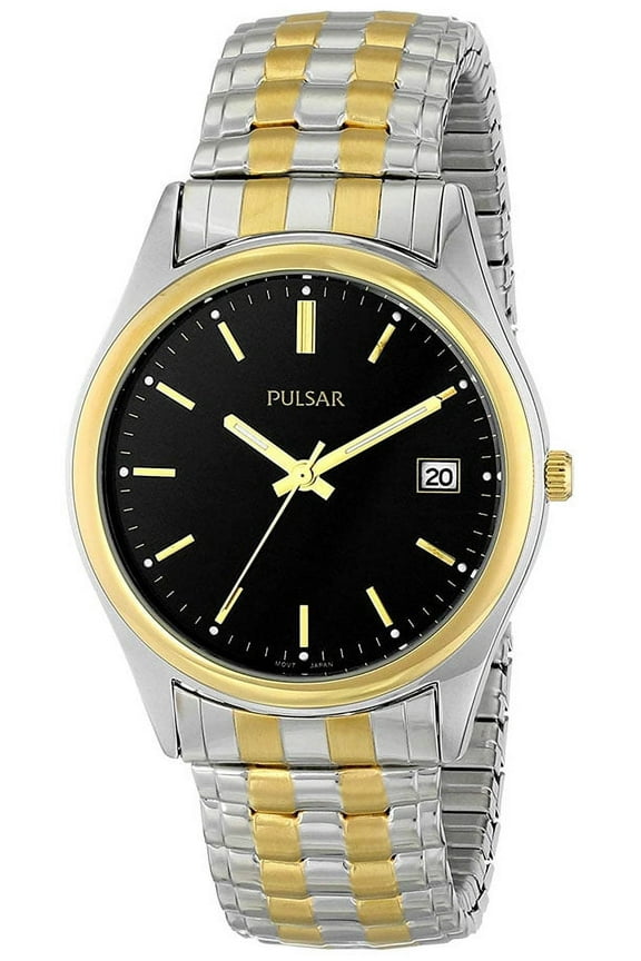 Men's Quartz Two Tone Stainless Steel Expansion Watch PXH428