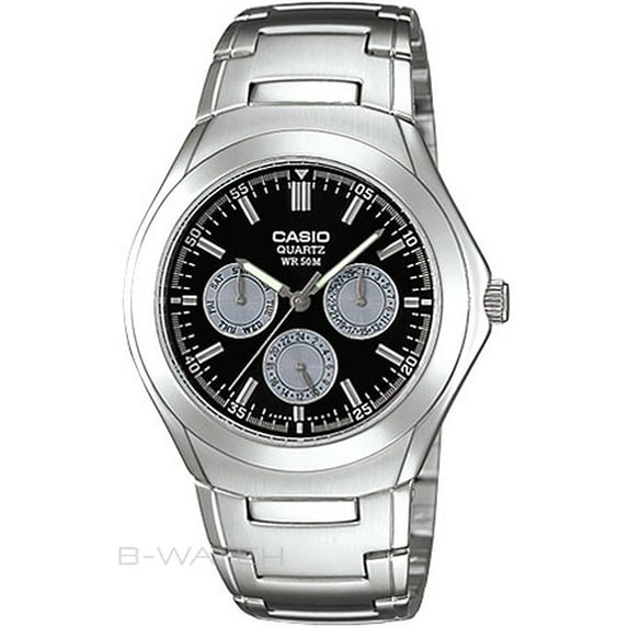 Men's Quartz Watch Quartz Mineral Crystal MTP-1247D-1A