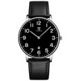 thumbnail image 1 of Men’s Quartz Watch Ultra-Thin Minimalist Dial Fashion Man Watch with Date Window, Leather Strap Waterproof Watch for Man Perfect Gift, 1 of 9