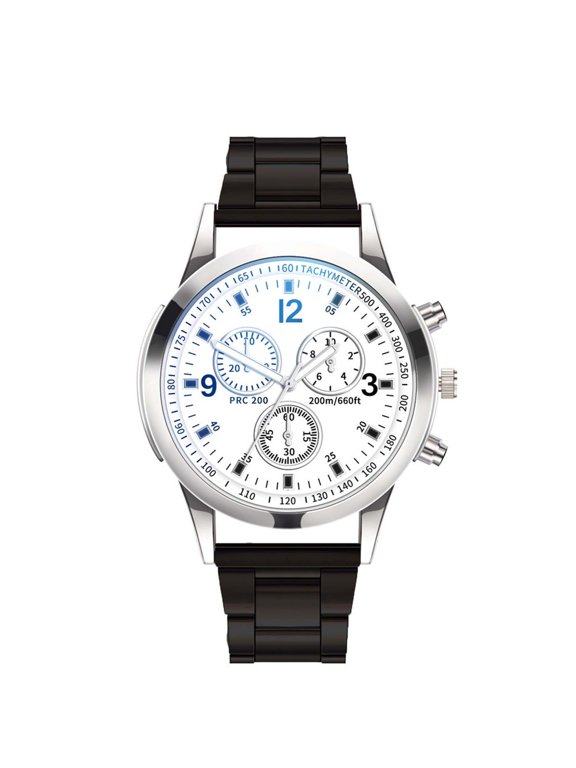 Men's Quartz Wrist Watch Stainless Steel Mesh Band Casual Dress Watch with Date Window Luminous Hands Water Resistant Watch for Men