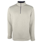 Men's Quay Heather Quilt Pullover-HG-Small