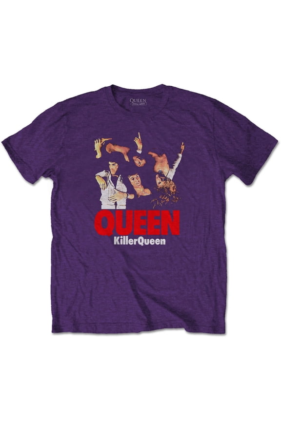 Men's Queen Killer Queen Slim Fit T-shirt Medium Purple