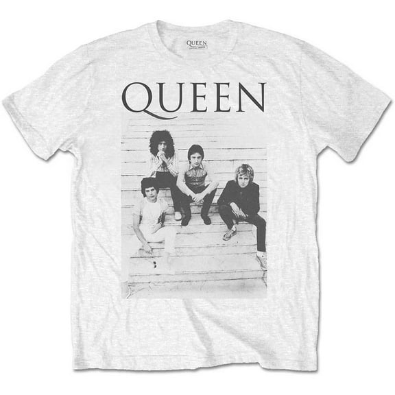 Men's Queen Stairs Slim Fit T-shirt Small White