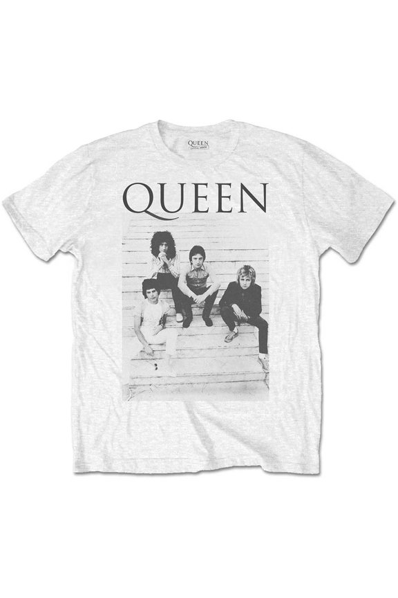 Men's Queen Stairs Slim Fit T-shirt Small White