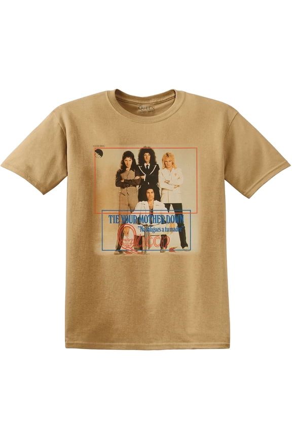 Men's Queen Tie Your Mother Down Slim Fit T-shirt Medium Old