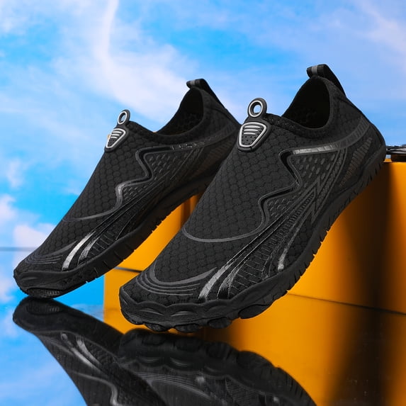 Men's Quick-Dry Barefoot Water Shoes, Five-Toe Stream Trekking, Beach, Swimming, Surfing, Wading, Fishing, Running, Yoga, and Cross-Training Shoes