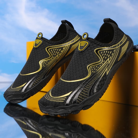 Men's Quick-Dry Barefoot Water Shoes, Five-Toe Stream Trekking, Beach, Swimming, Surfing, Wading, Fishing, Running, Yoga, and Cross-Training Shoes