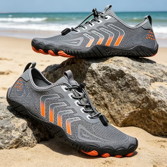 Men’s Quick Dry Barefoot Water Shoes Lightweight Breathable Non Slip Aqua Sneakers for Beach Swimming Hiking Fishing Kayaking Gym Surfing and Outdoor Sports