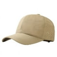 thumbnail image 1 of Men's Quick-Dry Baseball Cap with Mesh Panels, Waterproof Sports Hat, Breathable Sun Hat with Adjustable Strap, Oversize Fit for Big Heads, Lightweight Sweat-Wicking Cap for Outdoor Activities Khaki, 1 of 4