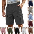 thumbnail image 1 of Men's Quick Dry Cargo Pants - Lightweight Tactical Work Trousers with Multiple Pockets, Elastic Waist Casual Hiking Pants, 1 of 8