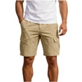 thumbnail image 1 of Men's Quick Dry Cargo Shorts 9" Inseam Outdoor Performance Short Pants with Multi 6 Pockets, Lightweight Breathable Utility Workwear for Summer Travel, 1 of 9