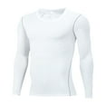 thumbnail image 1 of Men's Quick Dry Compression Shirts Long Sleeve Athletic Workout Rash Guard Sports Undershirt Base Layer Tops, 1 of 4