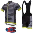 thumbnail image 1 of Men's Quick-Dry Cycling Jersey Set Road Bike Bicycle Shirt Bib Shorts with 9D Gel Pad MTB Riding Clothing Kit, 1 of 13
