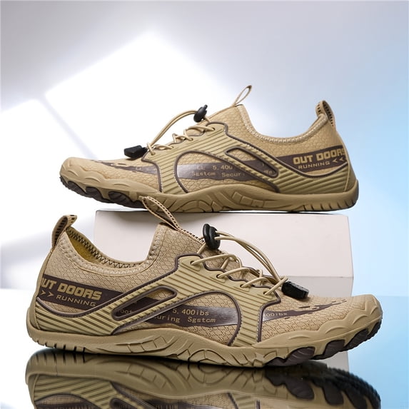 Men's Quick-Dry Five-Toe Water Shoes, Lightweight Barefoot Shoes for Beach, Surf, Fishing, Swimming, Hiking, Yoga, and Outdoor Adventure