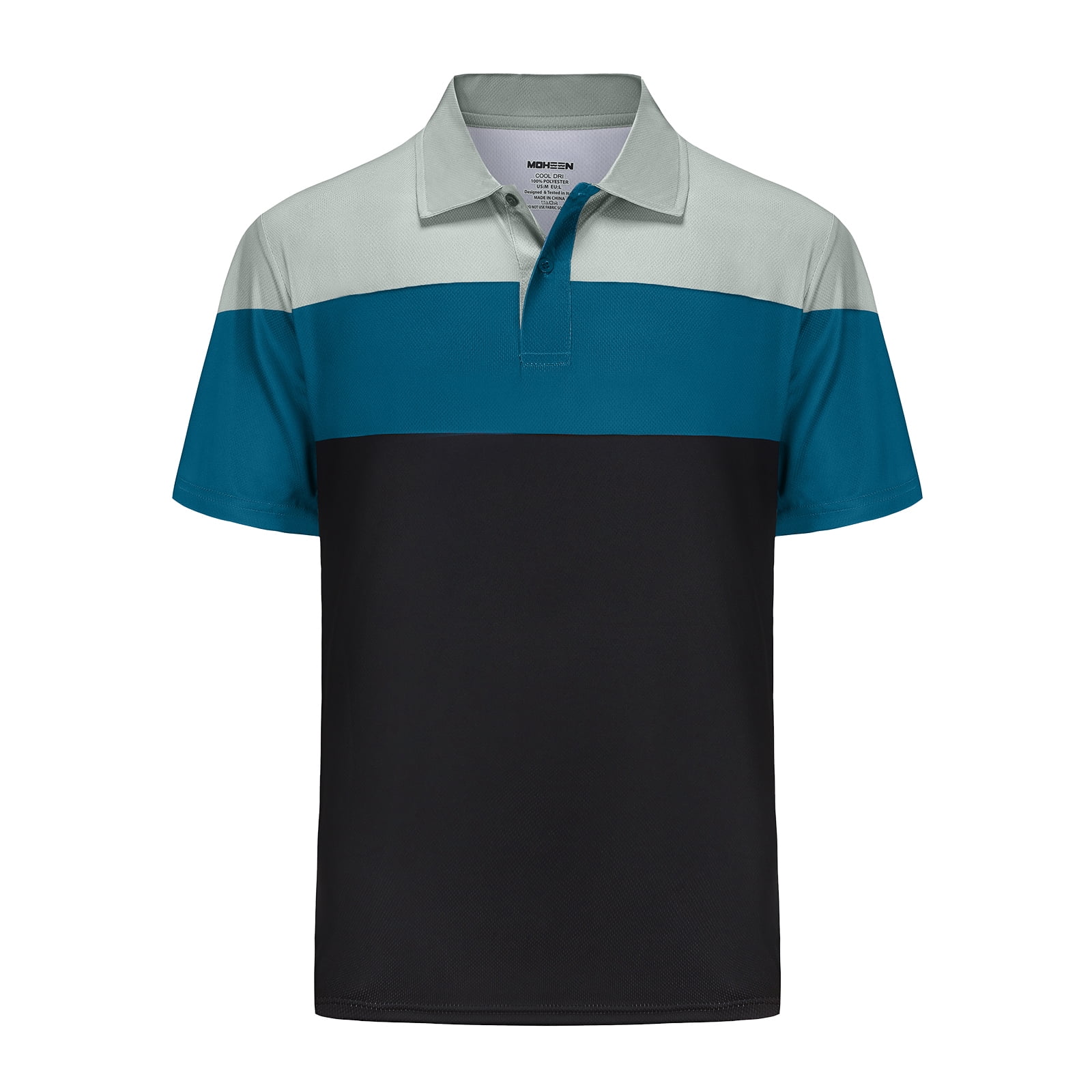 gvdentm Mens Polo Shirts Men's Regular-Fit Quick-Dry Golf Polo Shirt  Green,XXL