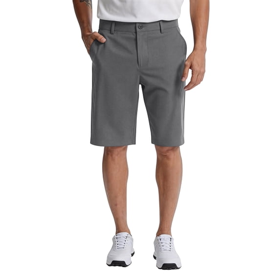 Men's Quick Dry Golf Shorts Stretch Lightweight Multi Pockets Casual Work Dress Shorts Gray 3XL
